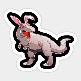 easter bunny T-Rex tyranno Dino Sticker